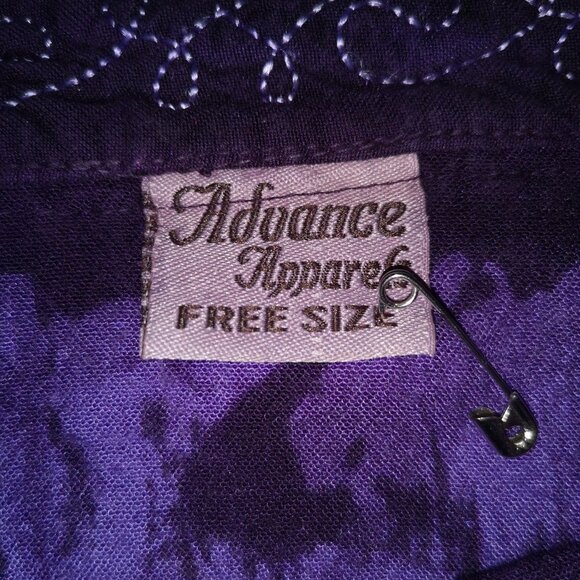 2/$20.00 Mix & Match - Advance Apparels Ladies V-neck Boho Smock Top - Picture 3 of 4